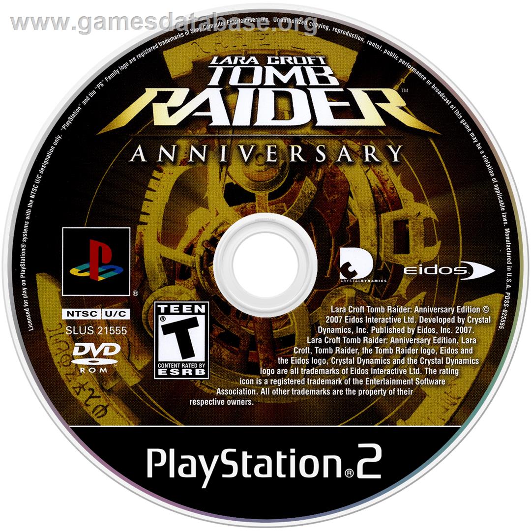 Lara Croft Tomb Raider - Anniversary - Sony Playstation 2 - Artwork - Cartridge