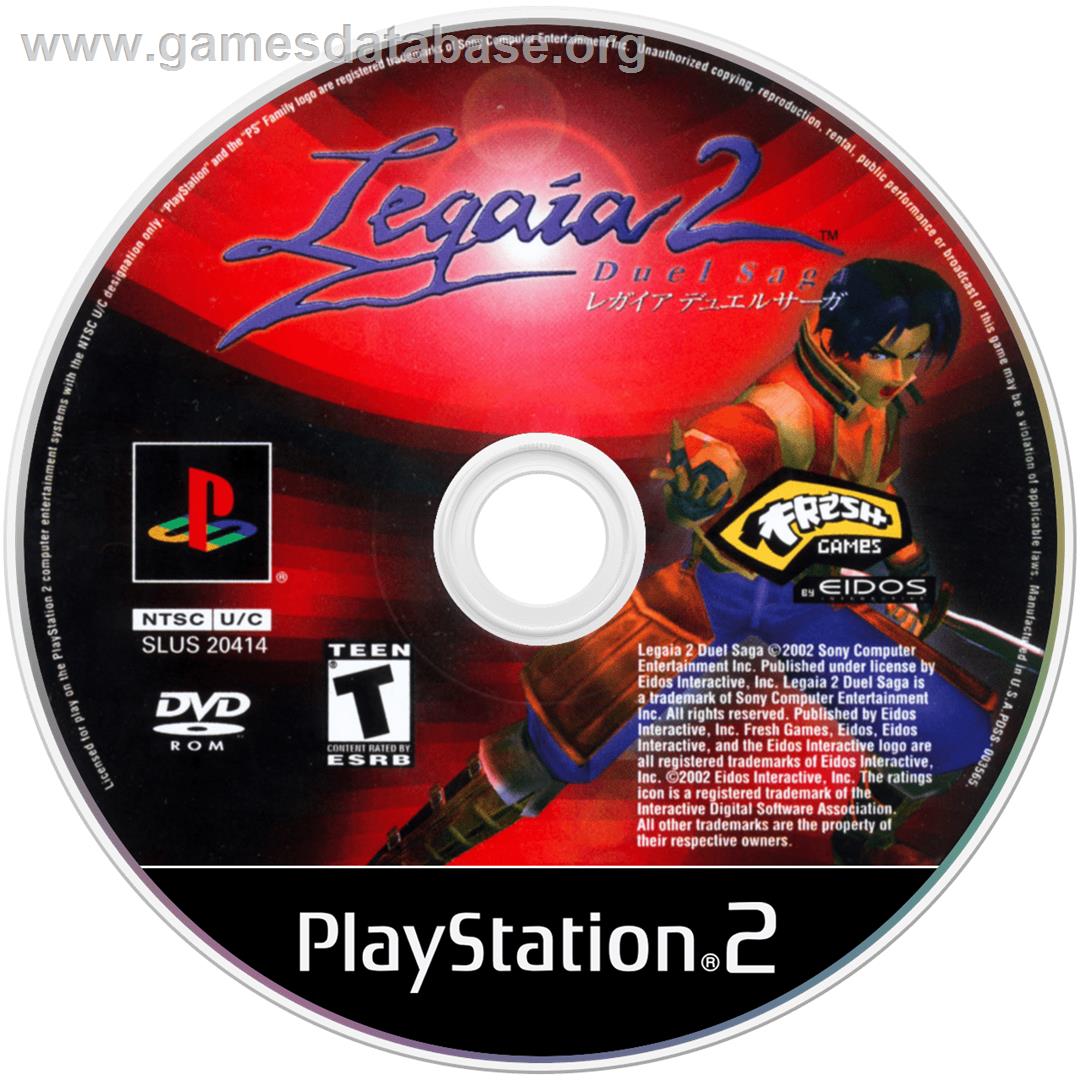 Legaia 2 - Duel Saga - Sony Playstation 2 - Artwork - Cartridge