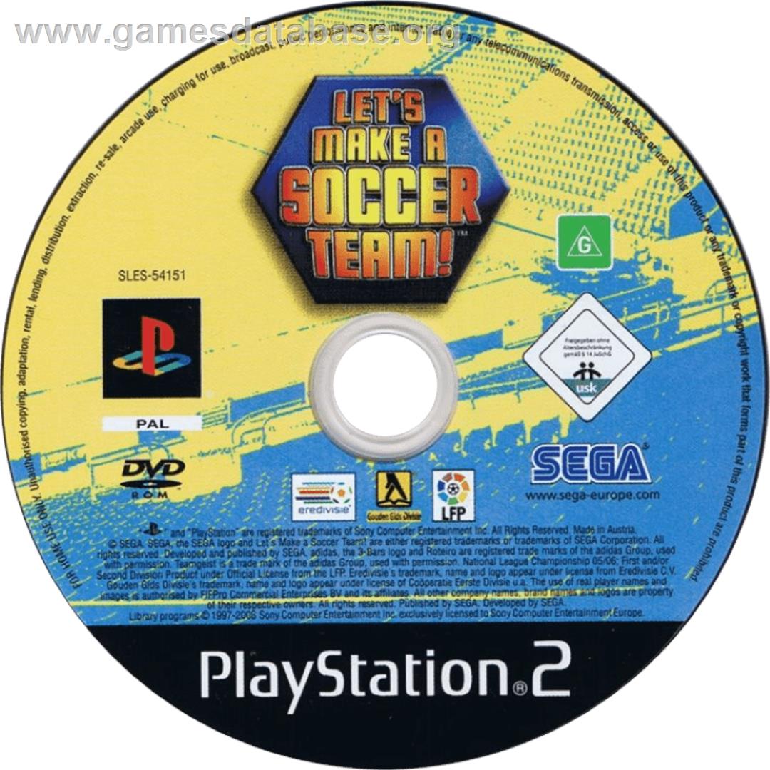Let's Make A Soccer Team ! - Sony Playstation 2 - Artwork - Cartridge
