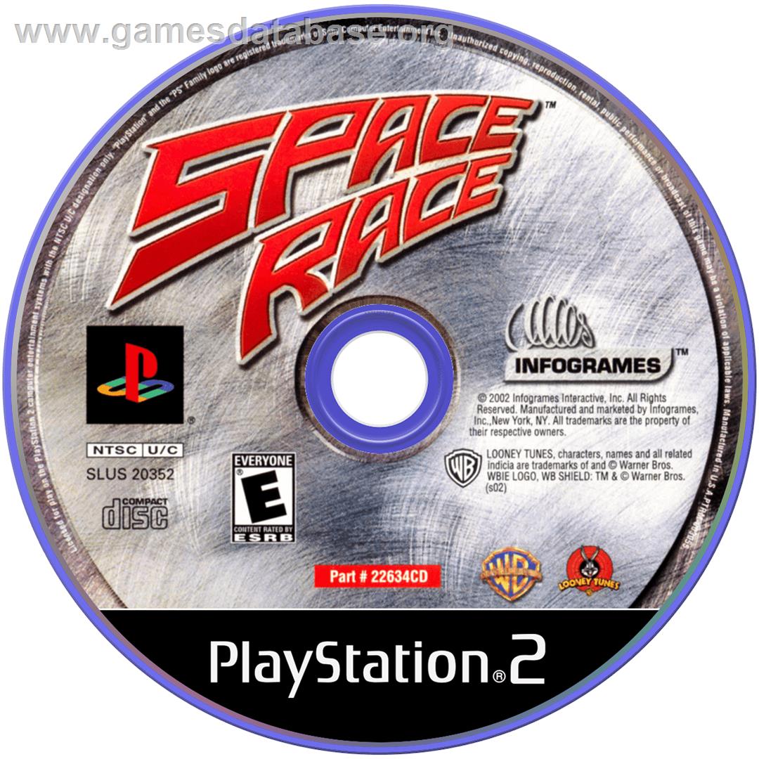 Looney Tunes - Space Race - Sony Playstation 2 - Artwork - Cartridge