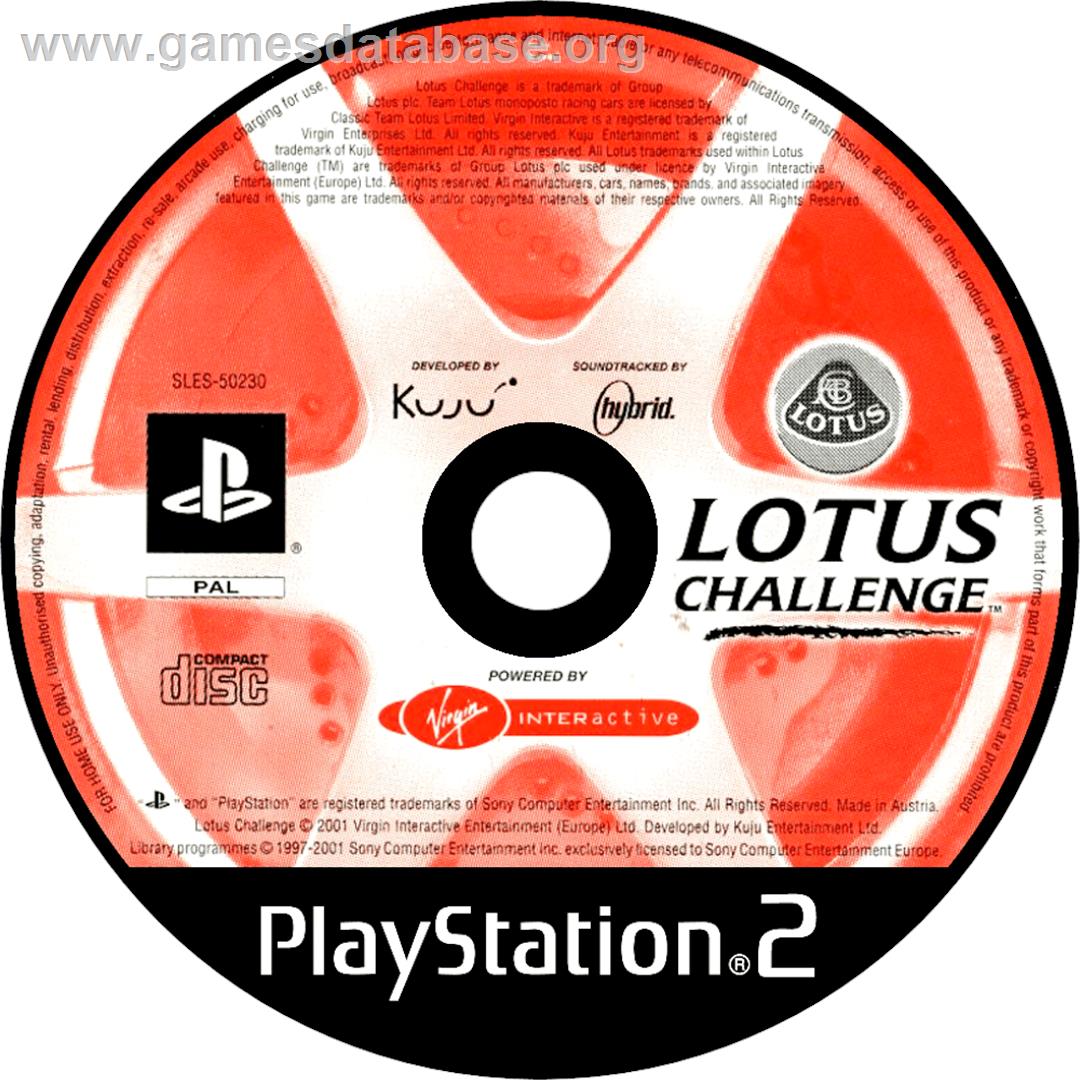 Lotus Challenge - Sony Playstation 2 - Artwork - Cartridge
