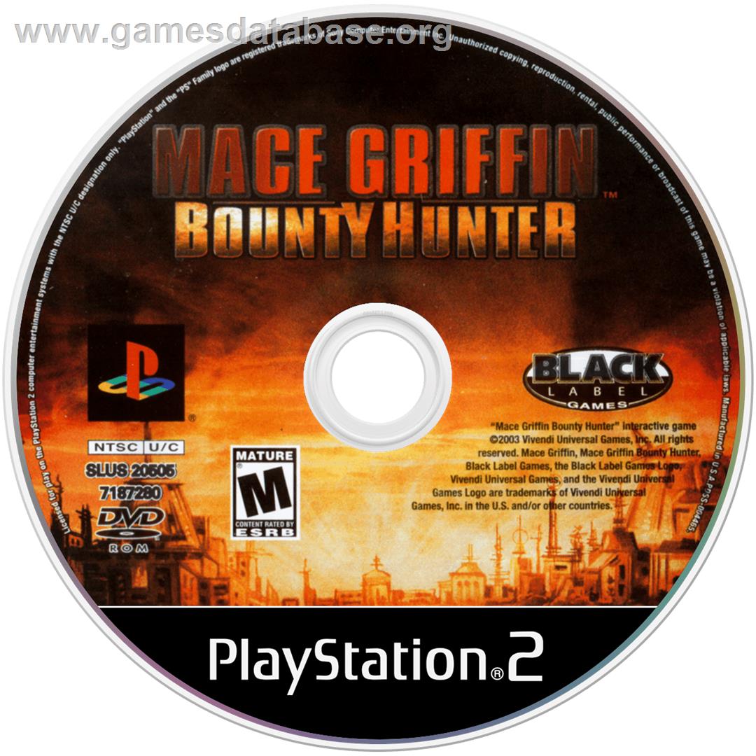 Mace Griffin - Bounty Hunter - Sony Playstation 2 - Artwork - Cartridge