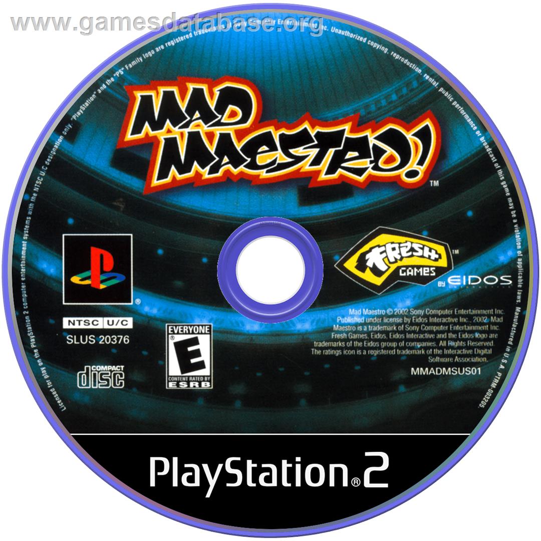 Mad Maestro - Sony Playstation 2 - Artwork - Cartridge