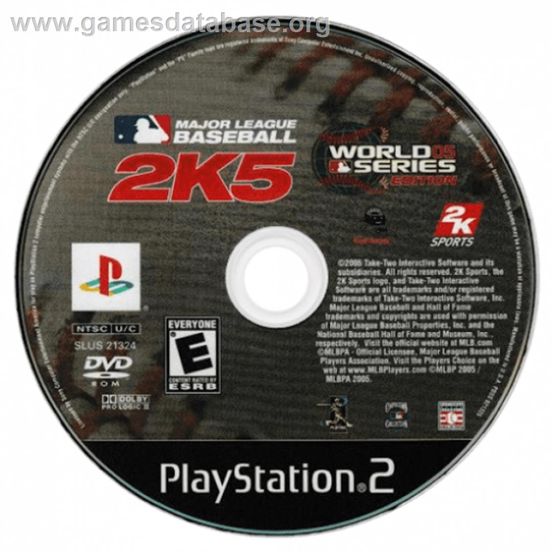 Major League Baseball 2K5 - World Series Edition - Sony Playstation 2 - Artwork - Cartridge