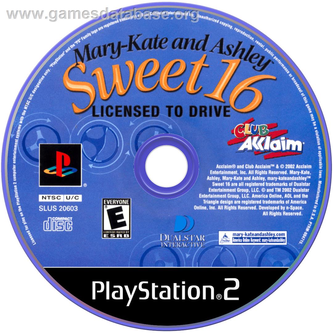 Mary-kate And Ashley - Sweet 16 - Sony Playstation 2 - Artwork - Cartridge