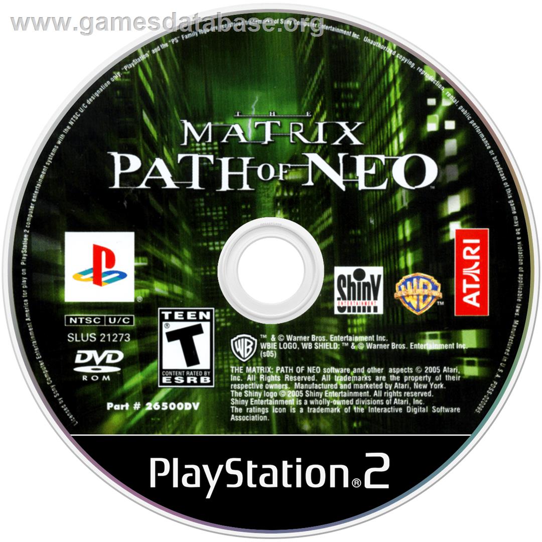 Matrix - Path Of Neo, The - Sony Playstation 2 - Artwork - Cartridge