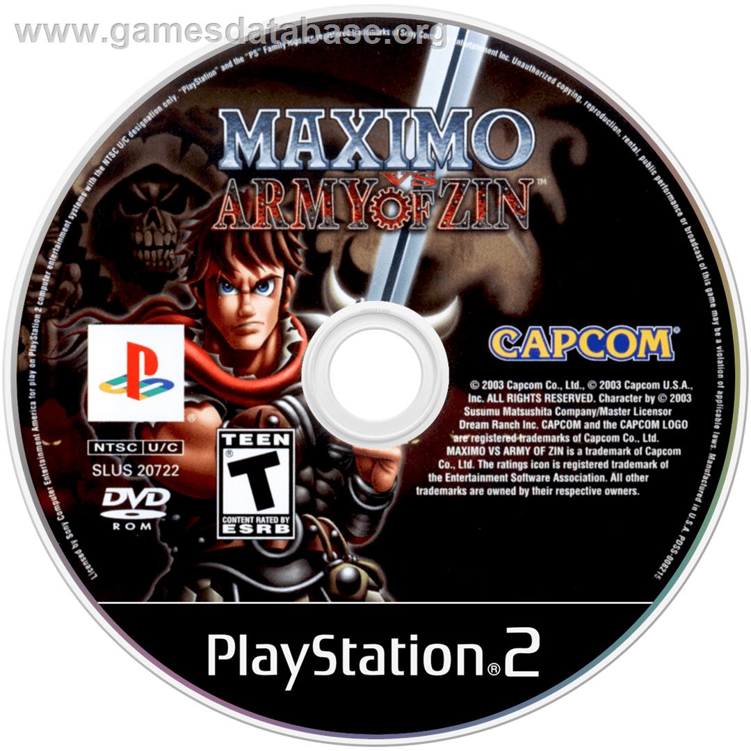 Maximo Vs Army Of Zin - Sony Playstation 2 - Artwork - Cartridge