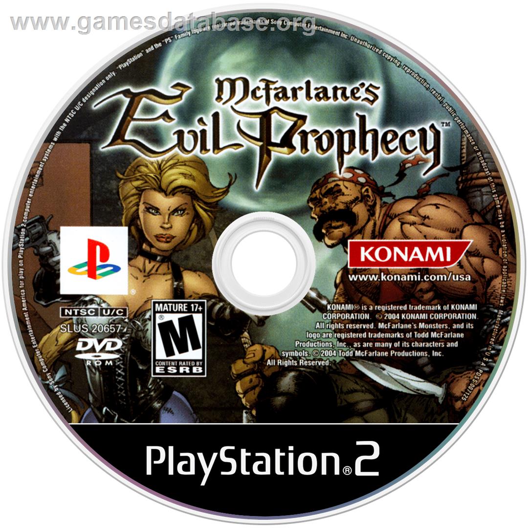 Mcfarlane's Evil Prophecy - Sony Playstation 2 - Artwork - Cartridge