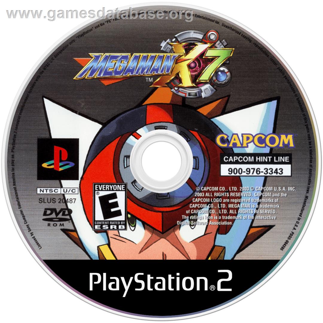 Mega Man X7 - Sony Playstation 2 - Artwork - Cartridge