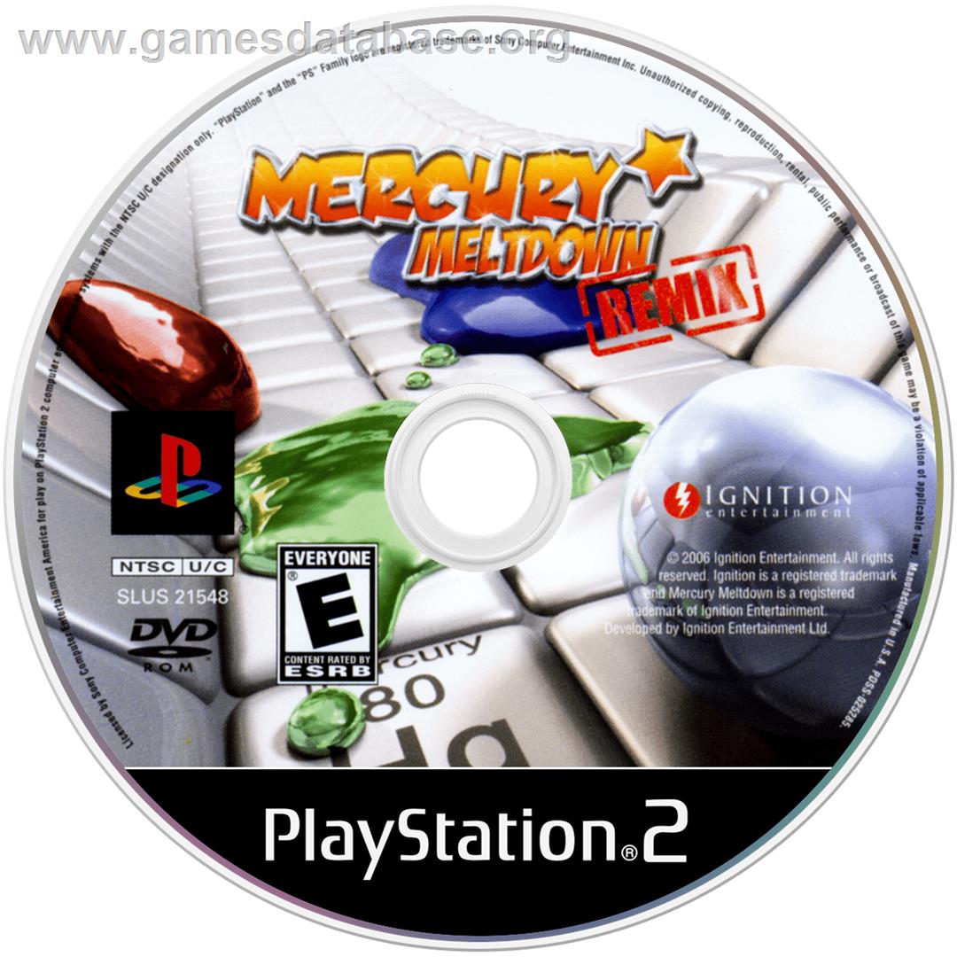 Mercury Meltdown Remix - Sony Playstation 2 - Artwork - Cartridge