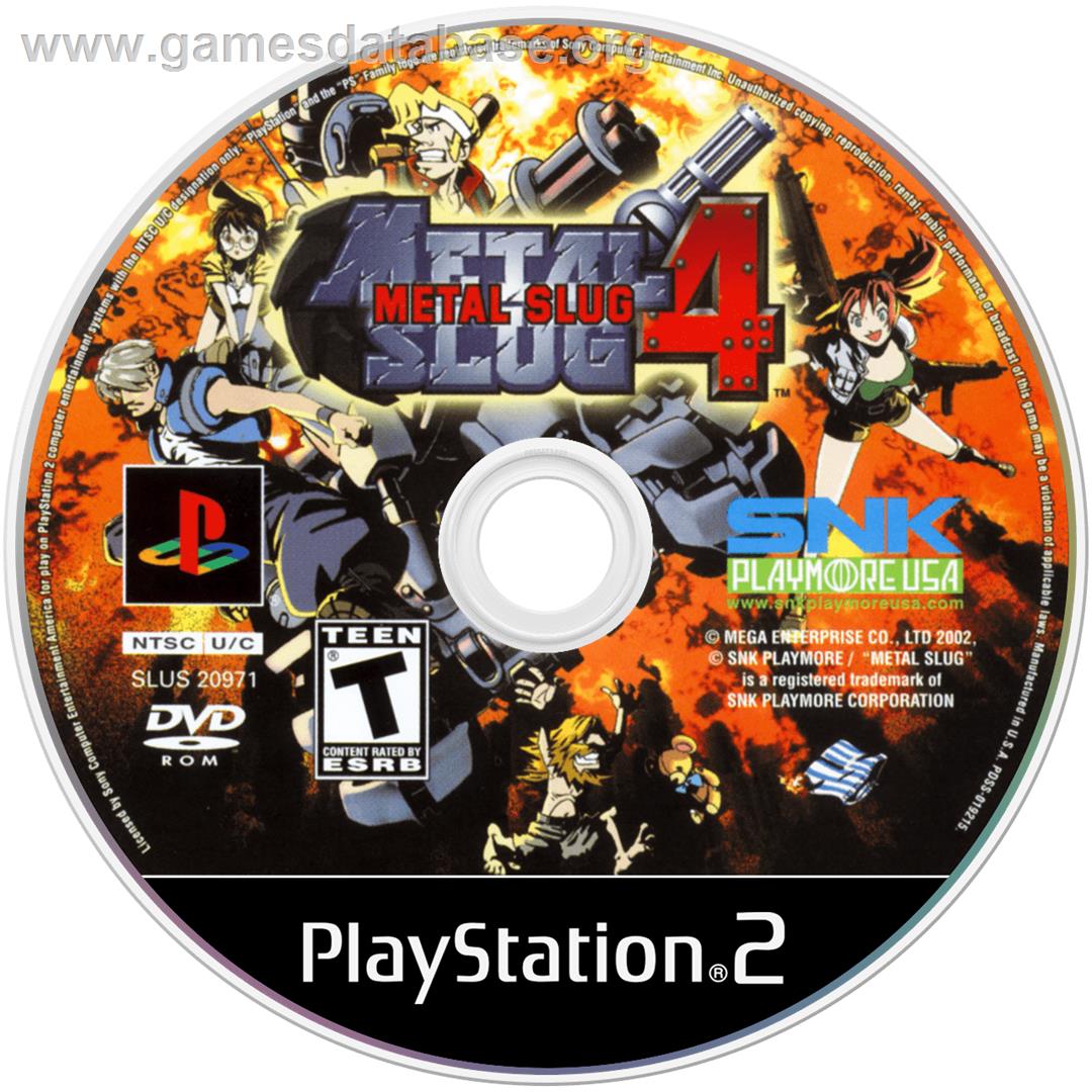 Metal Slug 4 - Sony Playstation 2 - Artwork - Cartridge