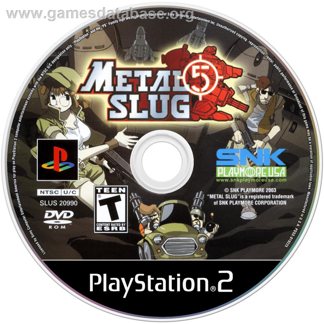 Metal Slug 5 - Sony Playstation 2 - Artwork - Cartridge