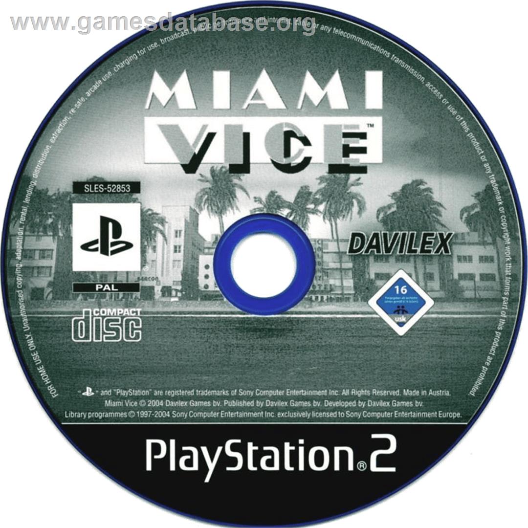 Miami Vice - Sony Playstation 2 - Artwork - Cartridge