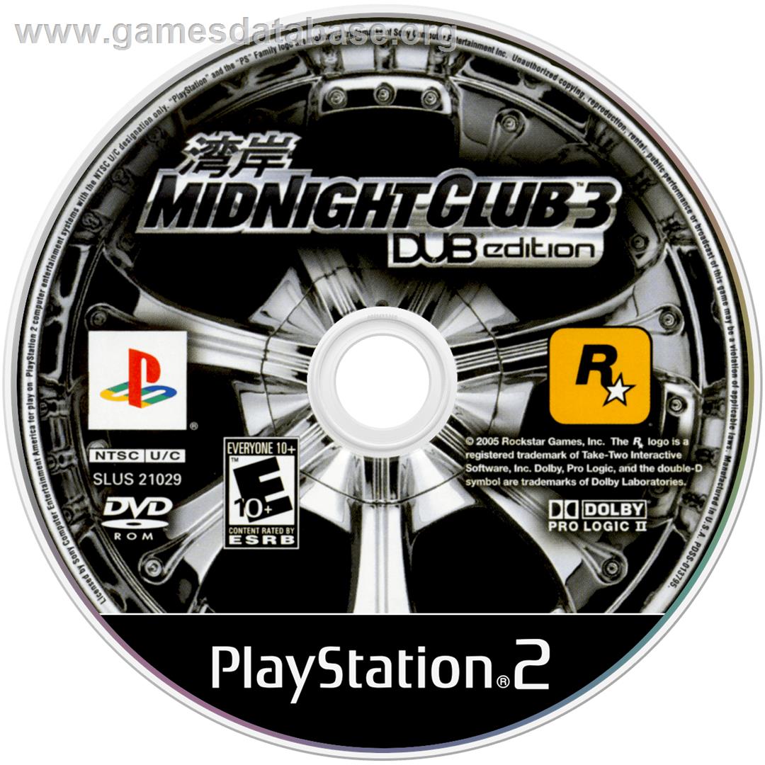 Midnight Club 3 - Dub Edition Remix - Sony Playstation 2 - Artwork - Cartridge