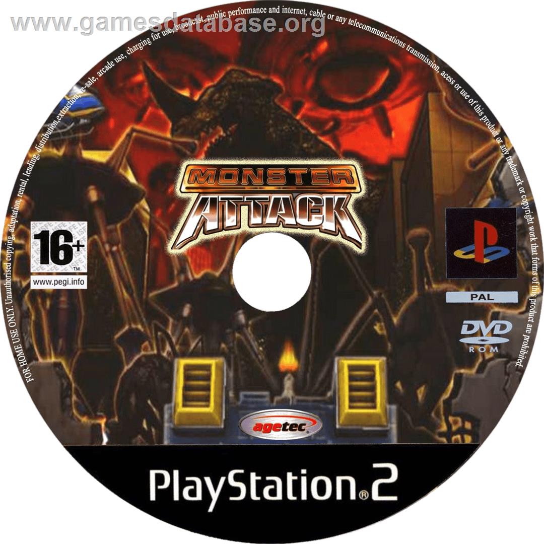 Monster Attack - Sony Playstation 2 - Artwork - Cartridge