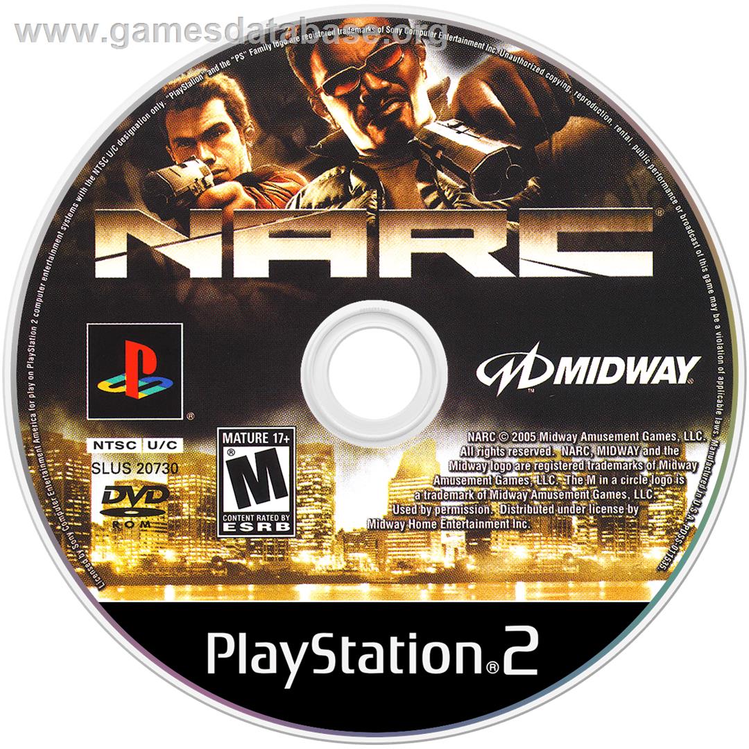 Narc - Sony Playstation 2 - Artwork - Cartridge