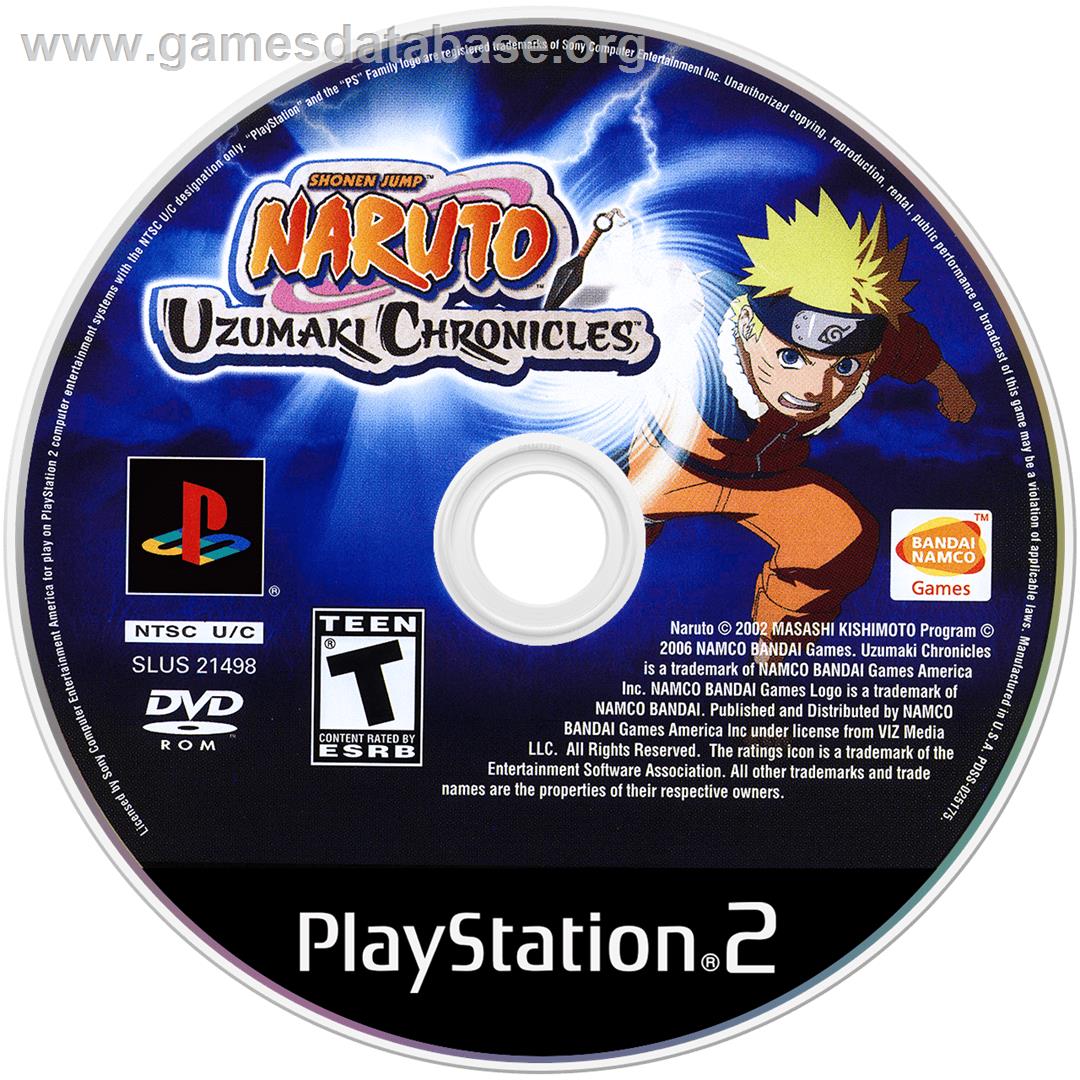 Naruto - Uzumaki Chronicles - Sony Playstation 2 - Artwork - Cartridge