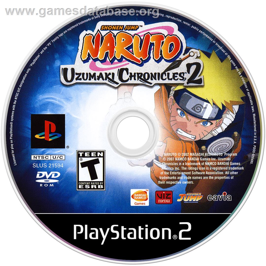 Naruto - Uzumaki Chronicles 2 - Sony Playstation 2 - Artwork - Cartridge