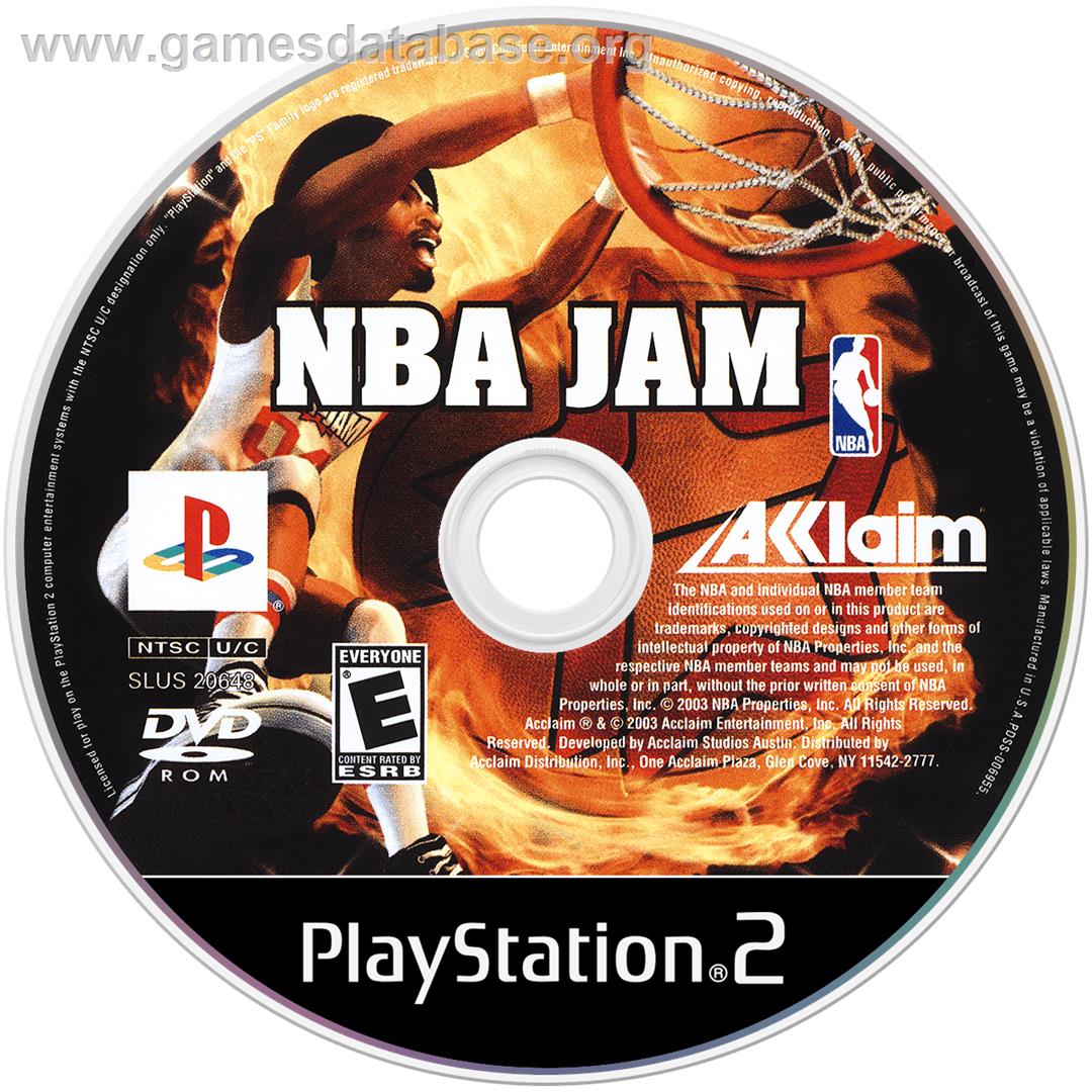 Nba Jam - Sony Playstation 2 - Artwork - Cartridge