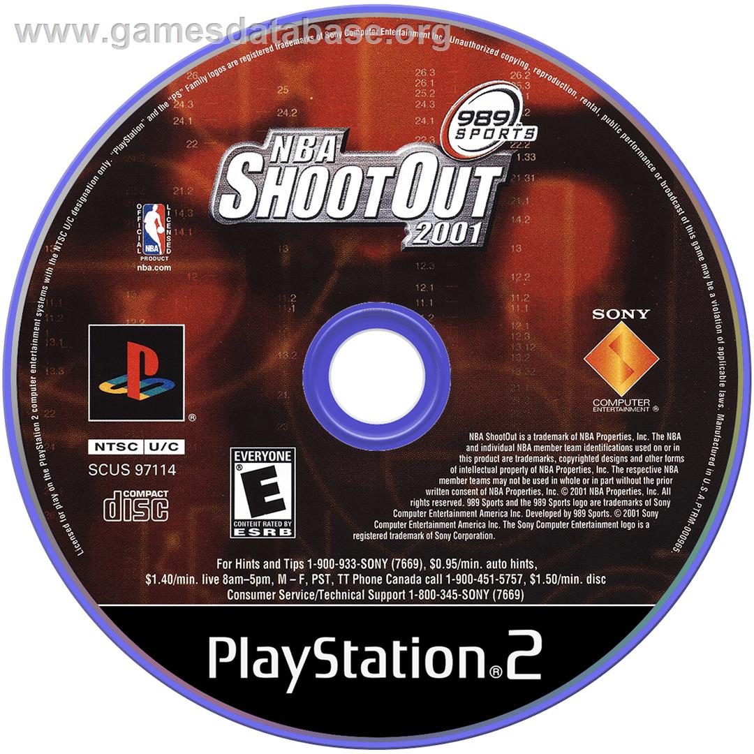 Nba Shoot Out 2001 - Sony Playstation 2 - Artwork - Cartridge
