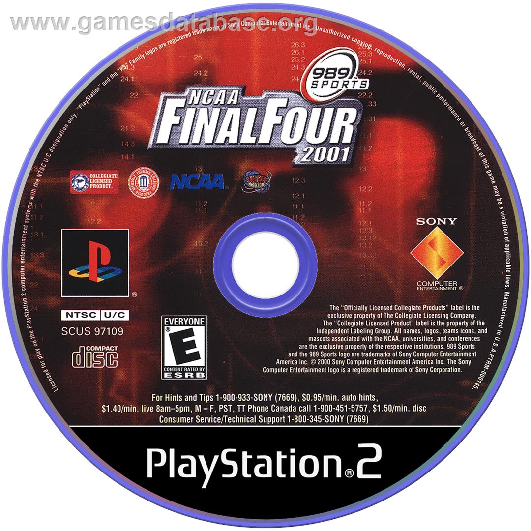 Ncaa Final Four 2001 - Sony Playstation 2 - Artwork - Cartridge
