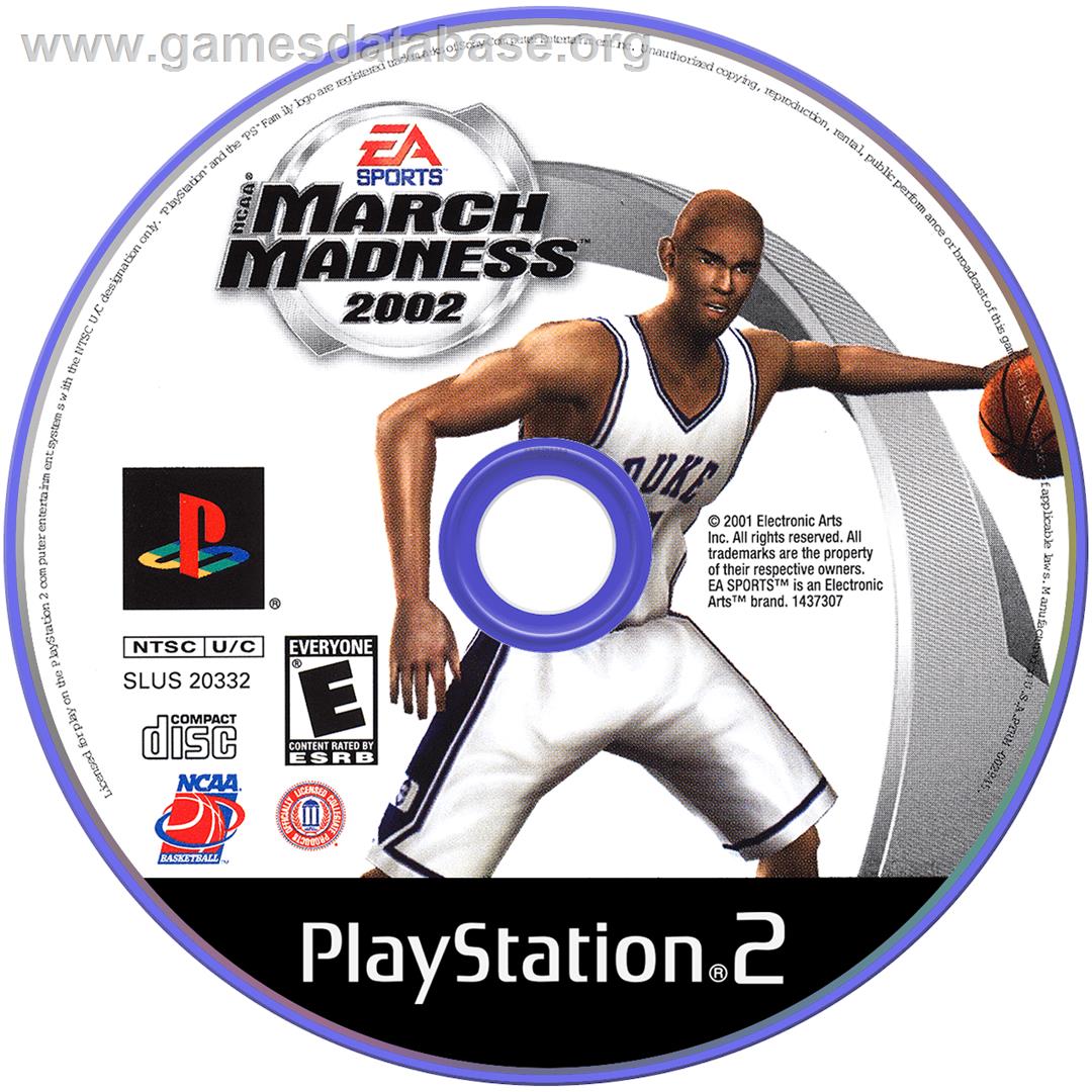 Ncaa March Madness 2002 - Sony Playstation 2 - Artwork - Cartridge