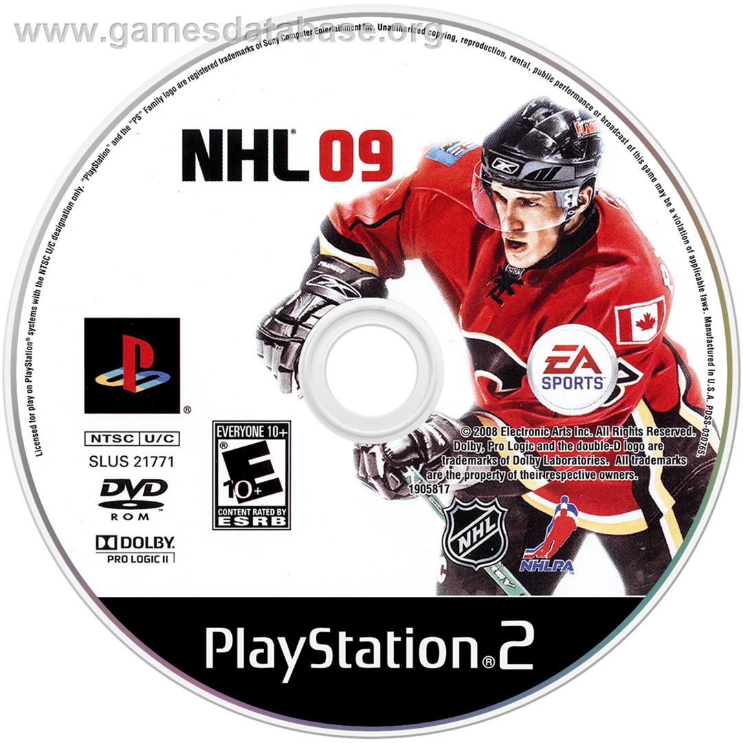 Nhl 09 - Sony Playstation 2 - Artwork - Cartridge