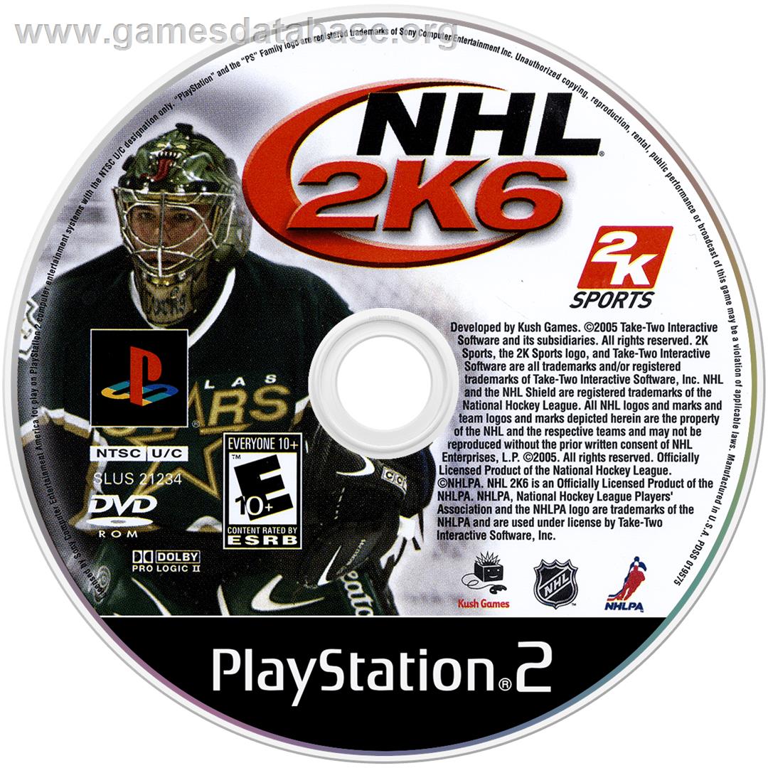 Nhl 2k6 - Sony Playstation 2 - Artwork - Cartridge