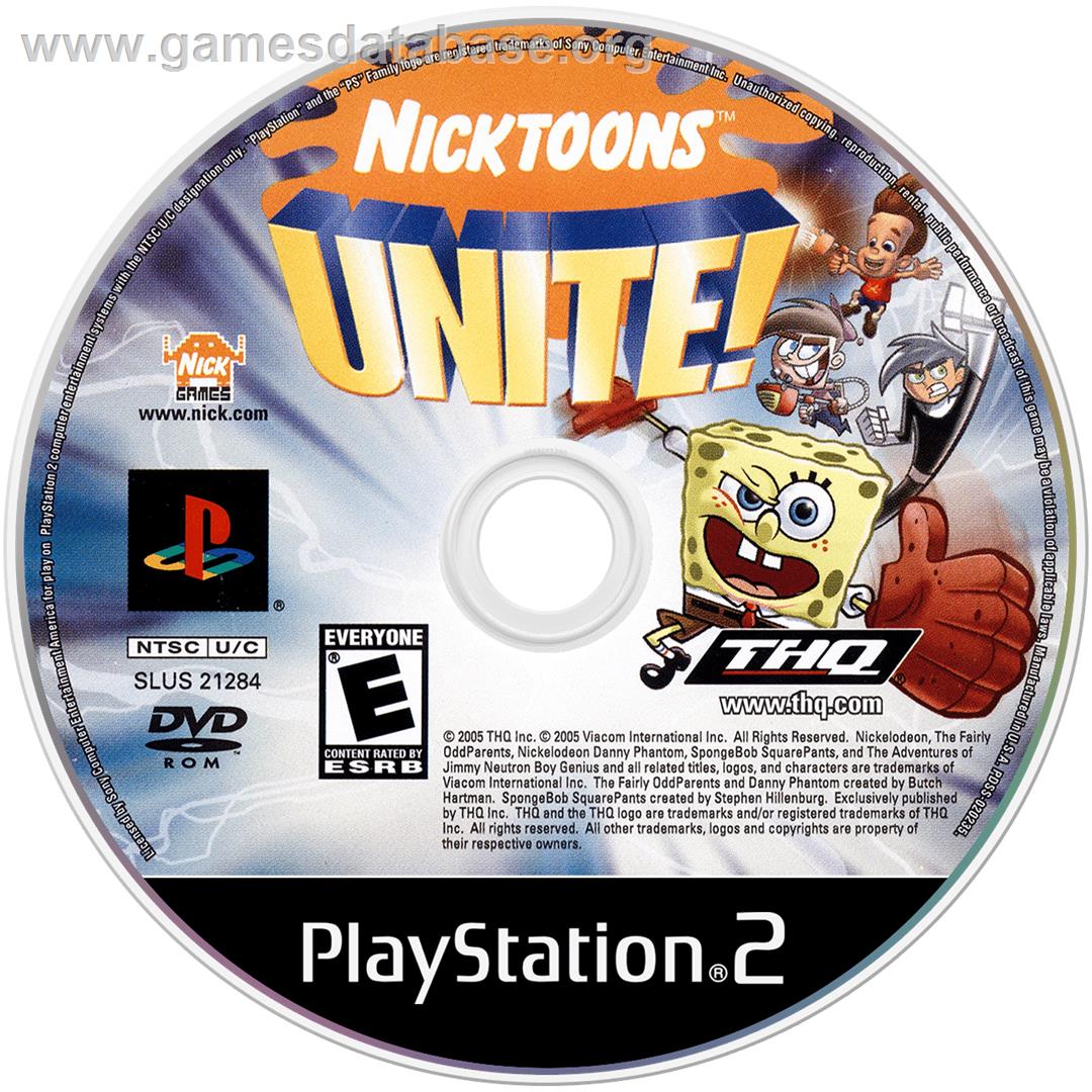 Nickelodeon Spongebob Squarepants And Friends Unite! - Sony Playstation 2 - Artwork - Cartridge
