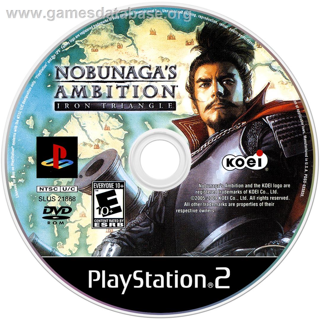 Nobunaga's Ambition - Iron Triangle - Sony Playstation 2 - Artwork - Cartridge