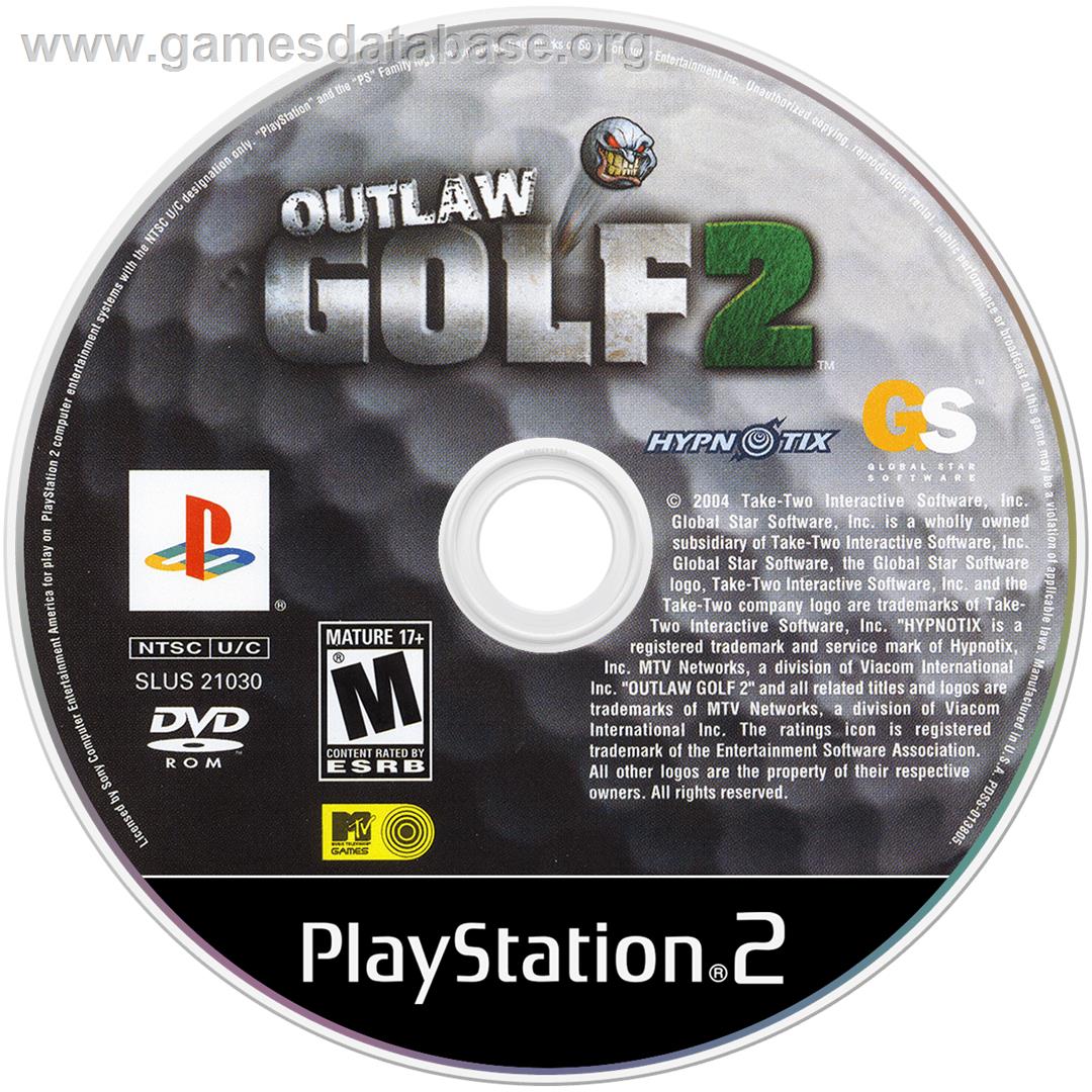 Outlaw Golf 2 - Sony Playstation 2 - Artwork - Cartridge