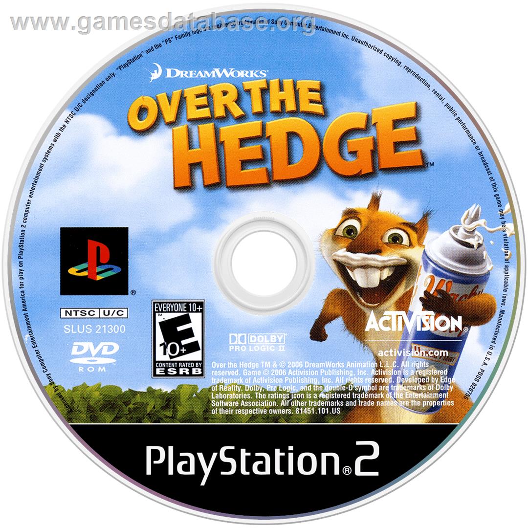 Over The Hedge - Sony Playstation 2 - Artwork - Cartridge