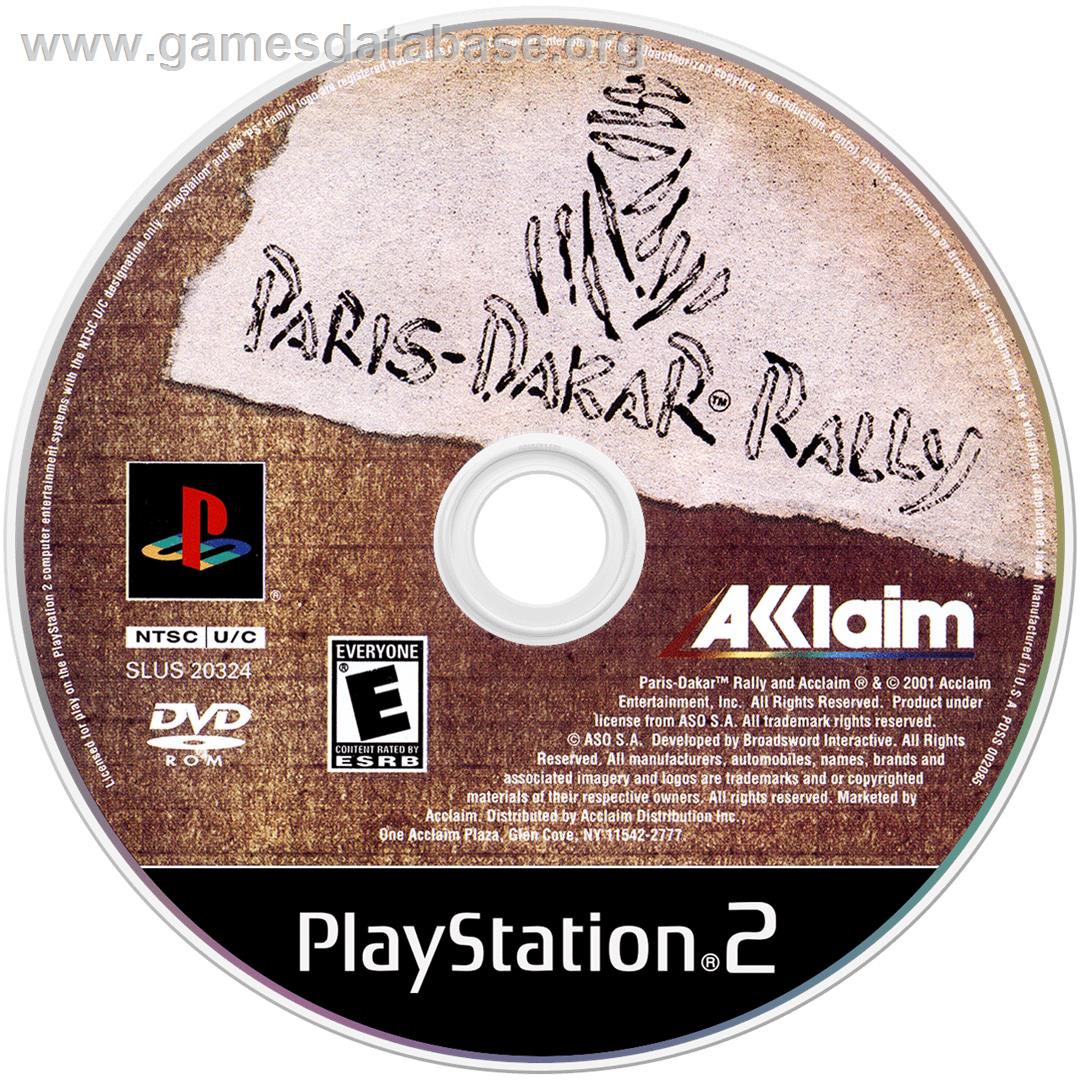 Paris-dakar Rally - Sony Playstation 2 - Artwork - Cartridge