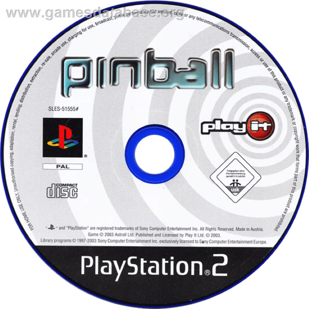 Pinball - Sony Playstation 2 - Artwork - Cartridge