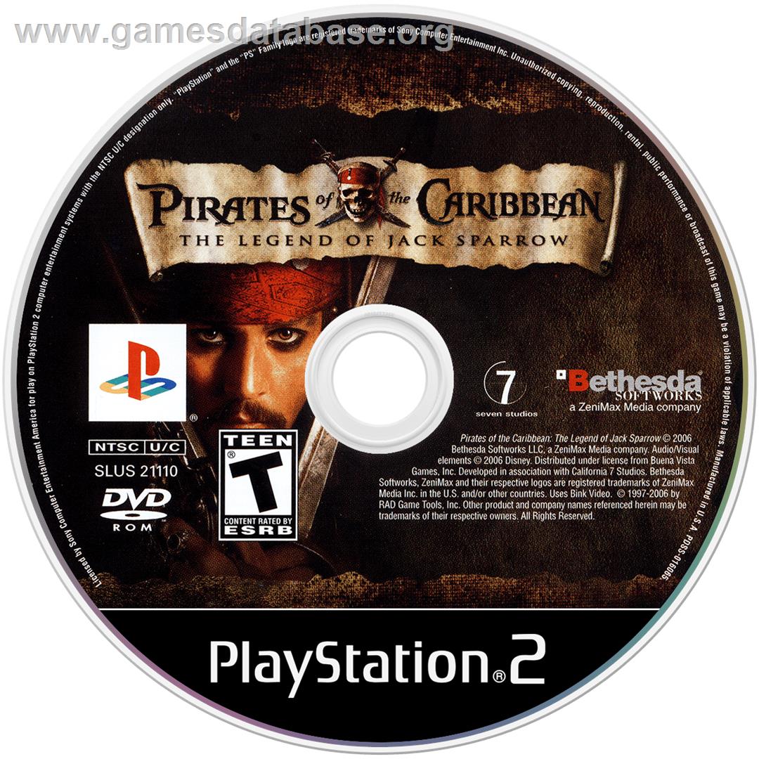 Pirates of the Caribbean - The Legend of Jack Sparrow - Sony Playstation 2 - Artwork - Cartridge