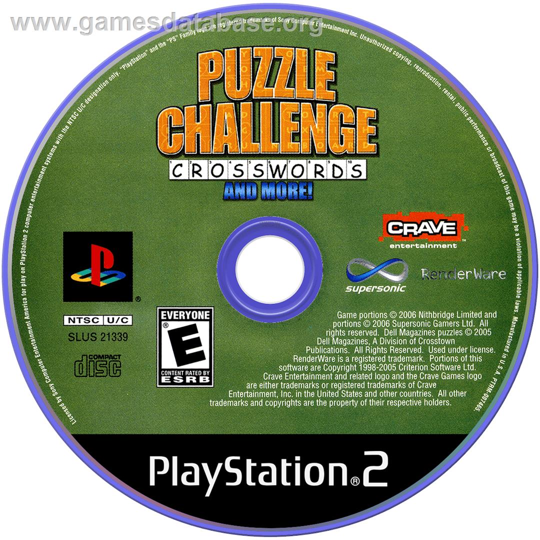Puzzle Challenge - Crosswords And More ! - Sony Playstation 2 - Artwork - Cartridge