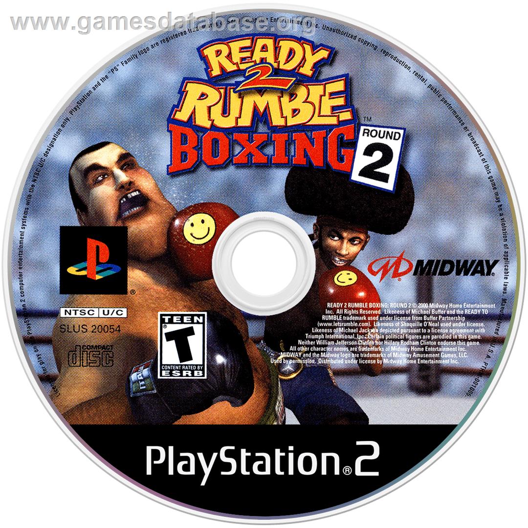 Ready 2 Rumble Boxing Round 2 - Sony Playstation 2 - Artwork - Cartridge