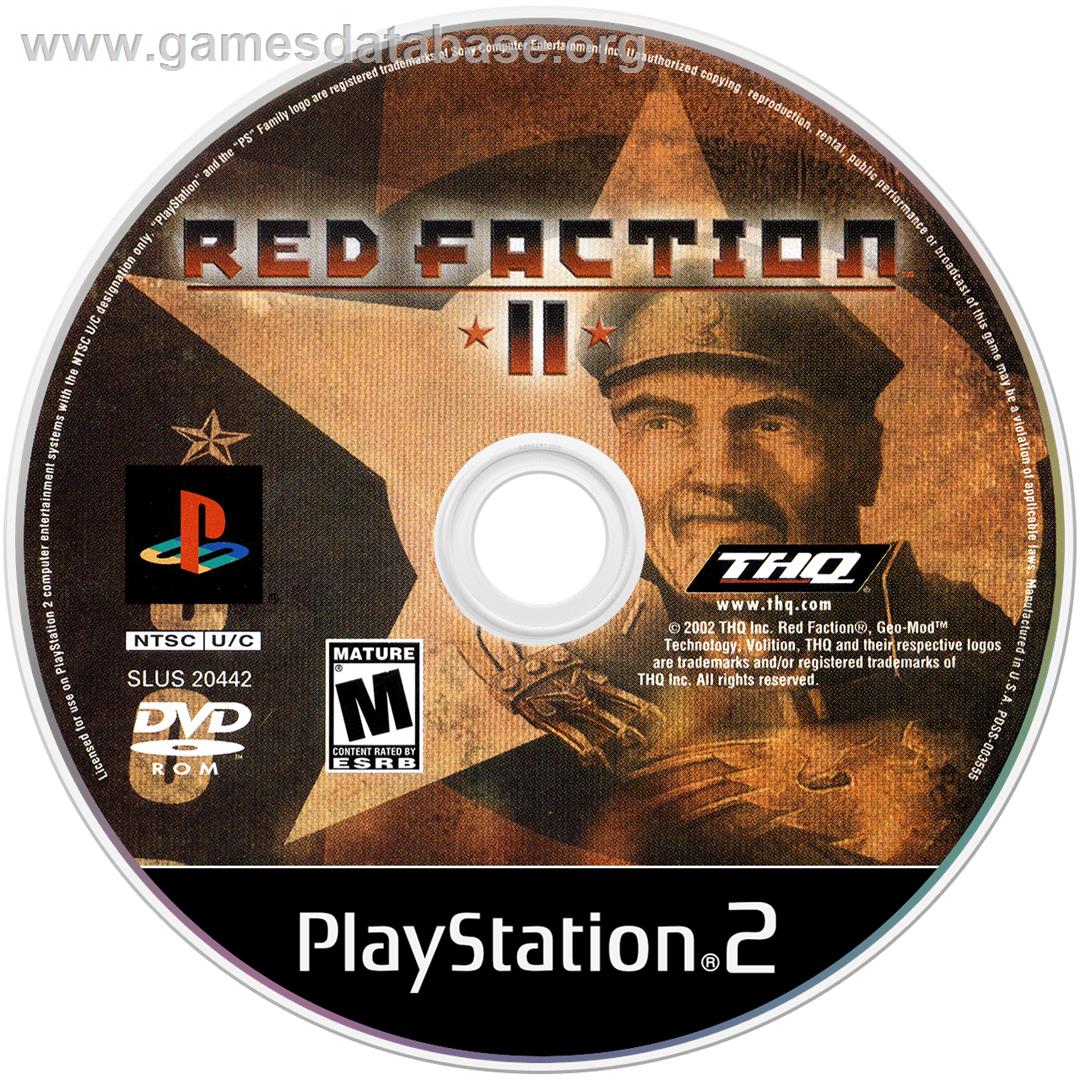 Red Faction 2 - Sony Playstation 2 - Artwork - Cartridge