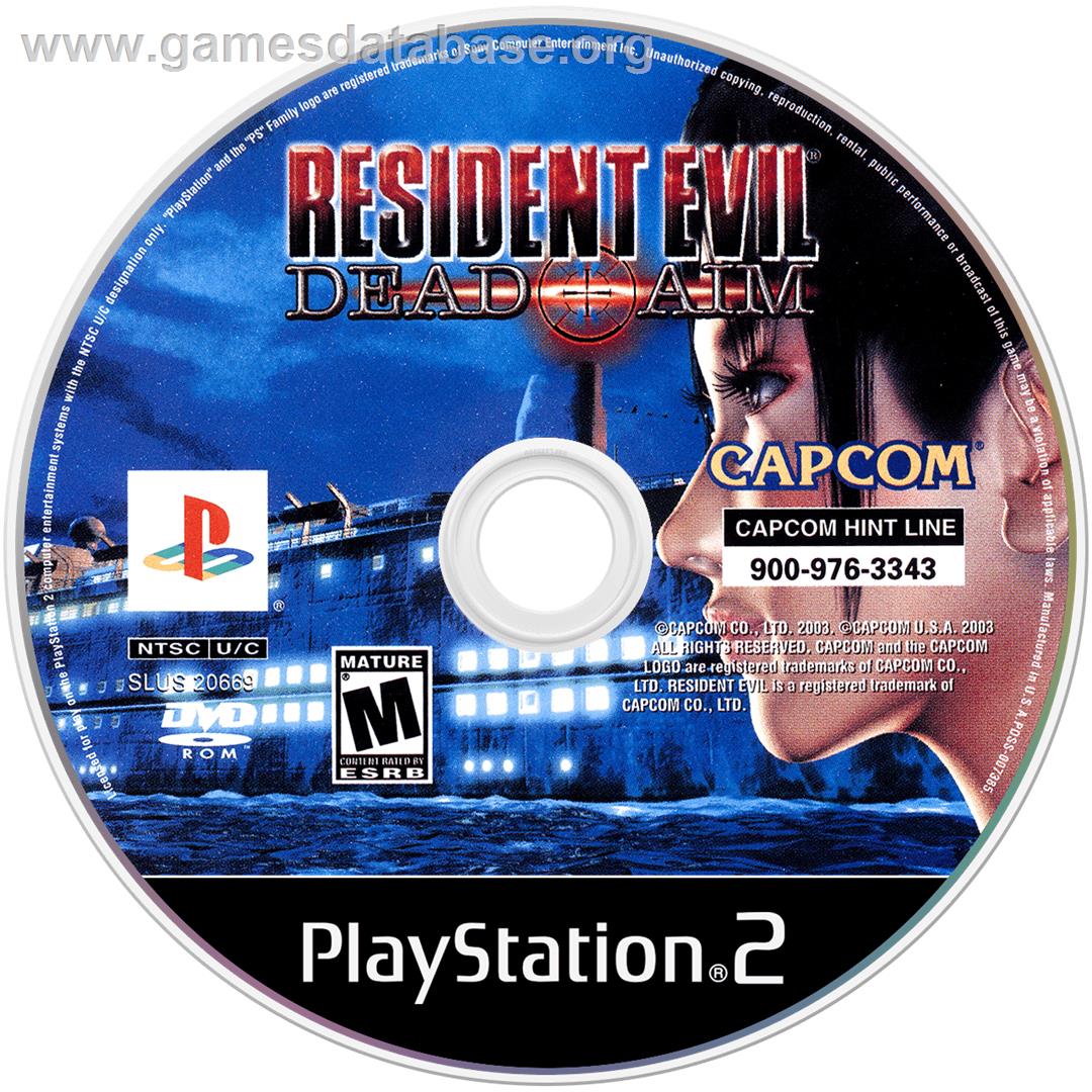 Resident Evil - Dead Aim - Sony Playstation 2 - Artwork - Cartridge