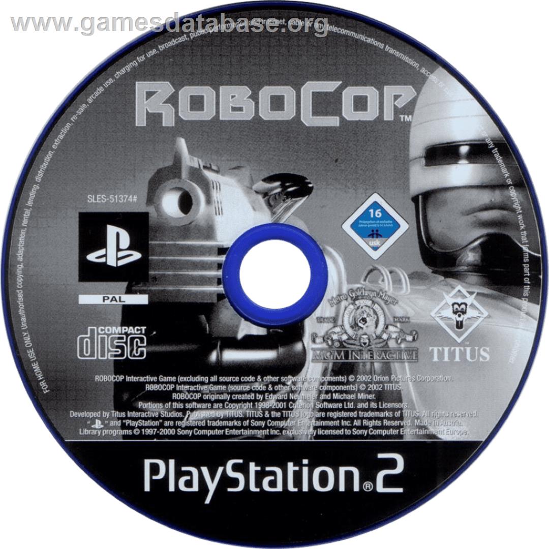 Robocop - Sony Playstation 2 - Artwork - Cartridge