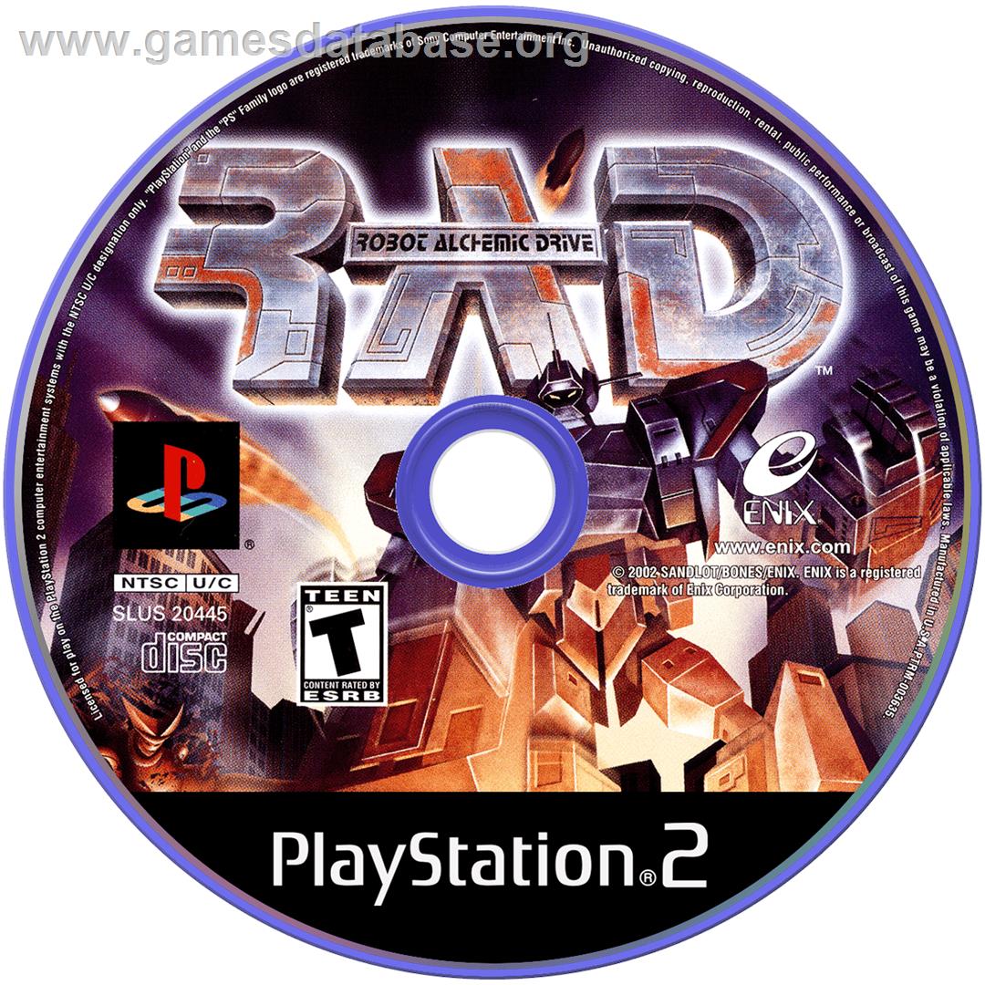 Robot Alchemic Drive - Sony Playstation 2 - Artwork - Cartridge