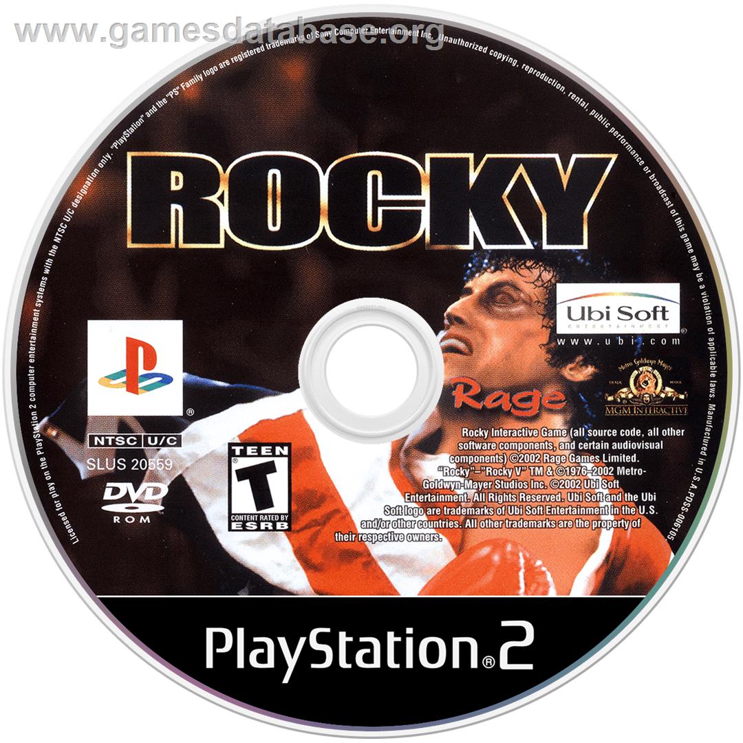 Rocky - Sony Playstation 2 - Artwork - Cartridge