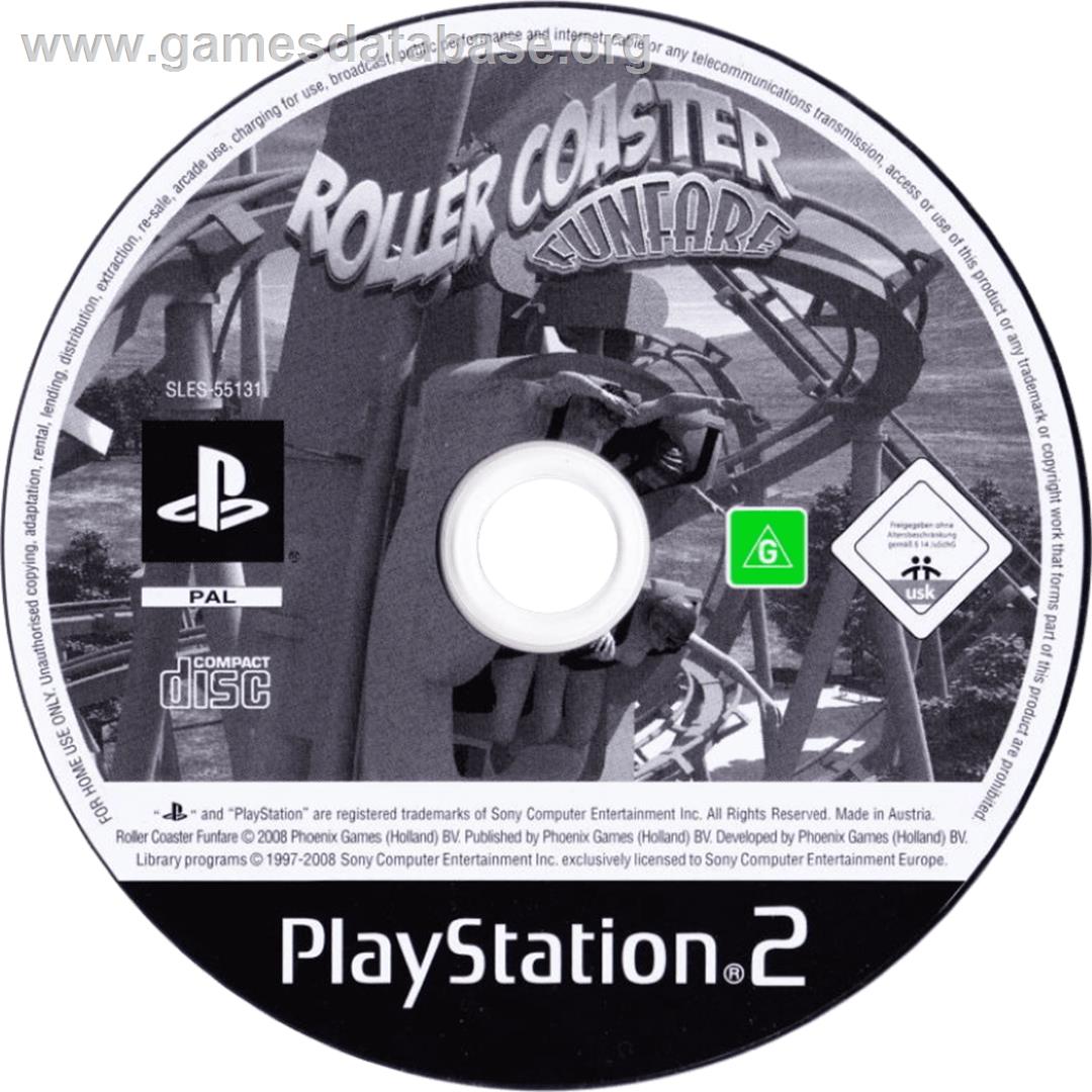Roller Coaster Funfare - Sony Playstation 2 - Artwork - Cartridge