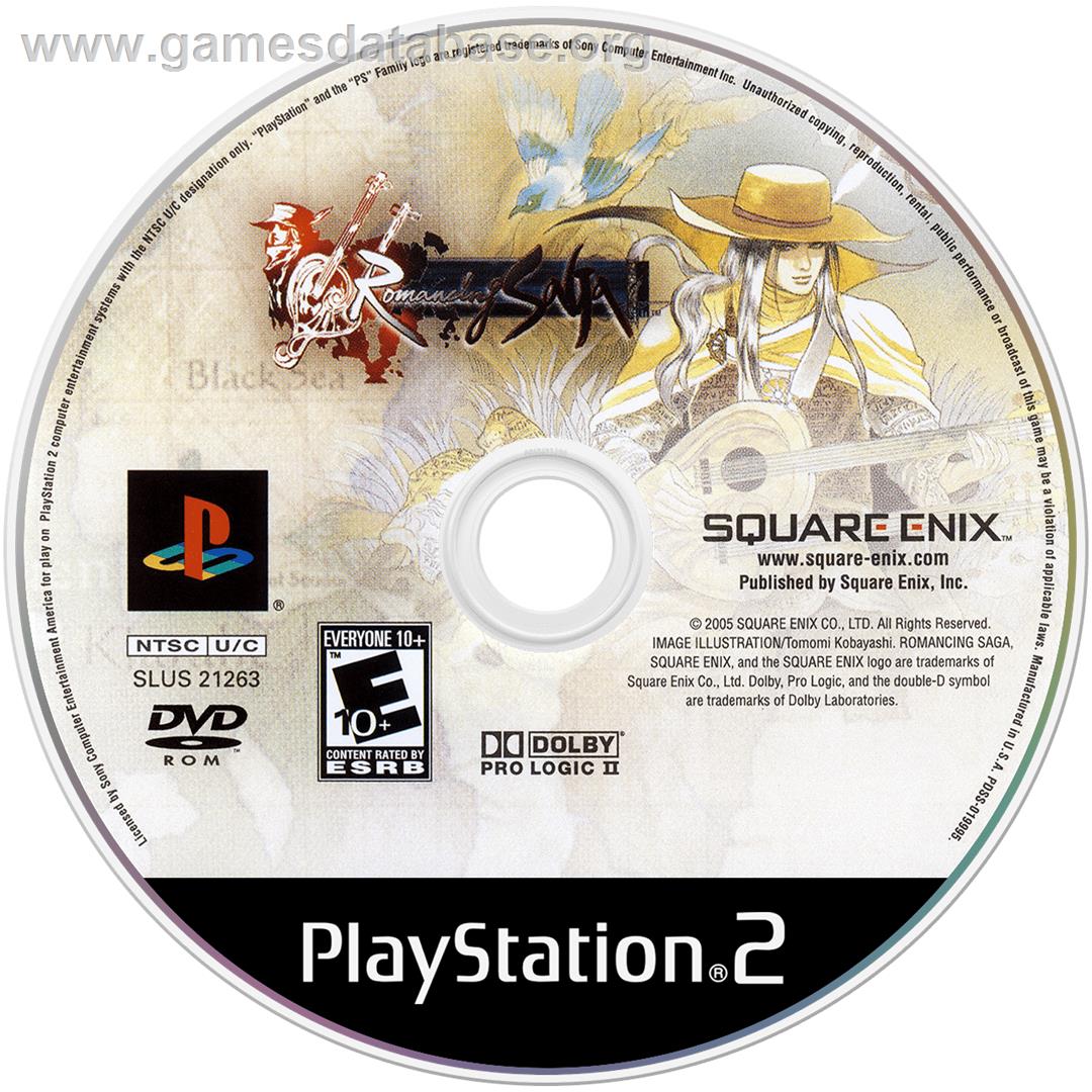 Romancing Saga - Sony Playstation 2 - Artwork - Cartridge