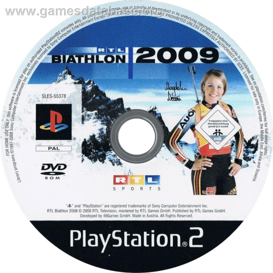 Rtl Biathlon 2009 - Sony Playstation 2 - Artwork - Cartridge