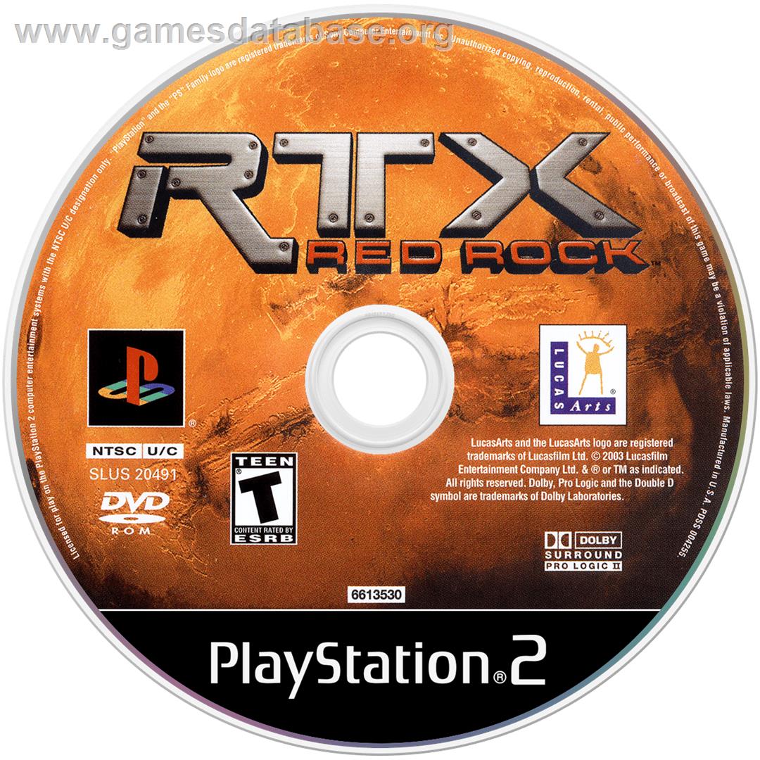 Rtx Red Rock - Sony Playstation 2 - Artwork - Cartridge
