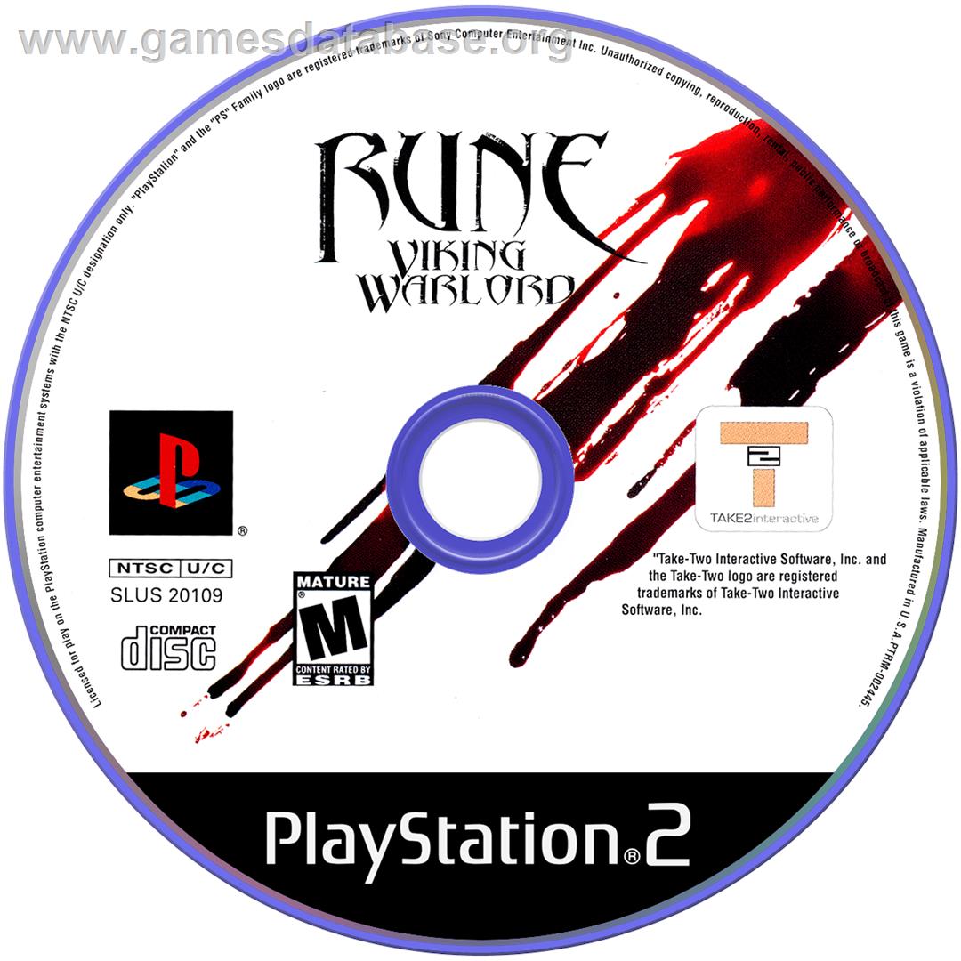 Rune Viking Warlords - Sony Playstation 2 - Artwork - Cartridge