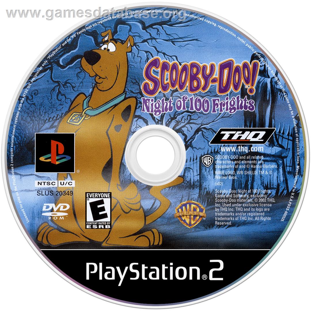 Scooby-Doo! Night of 100 Frights - Sony Playstation 2 - Artwork - Cartridge