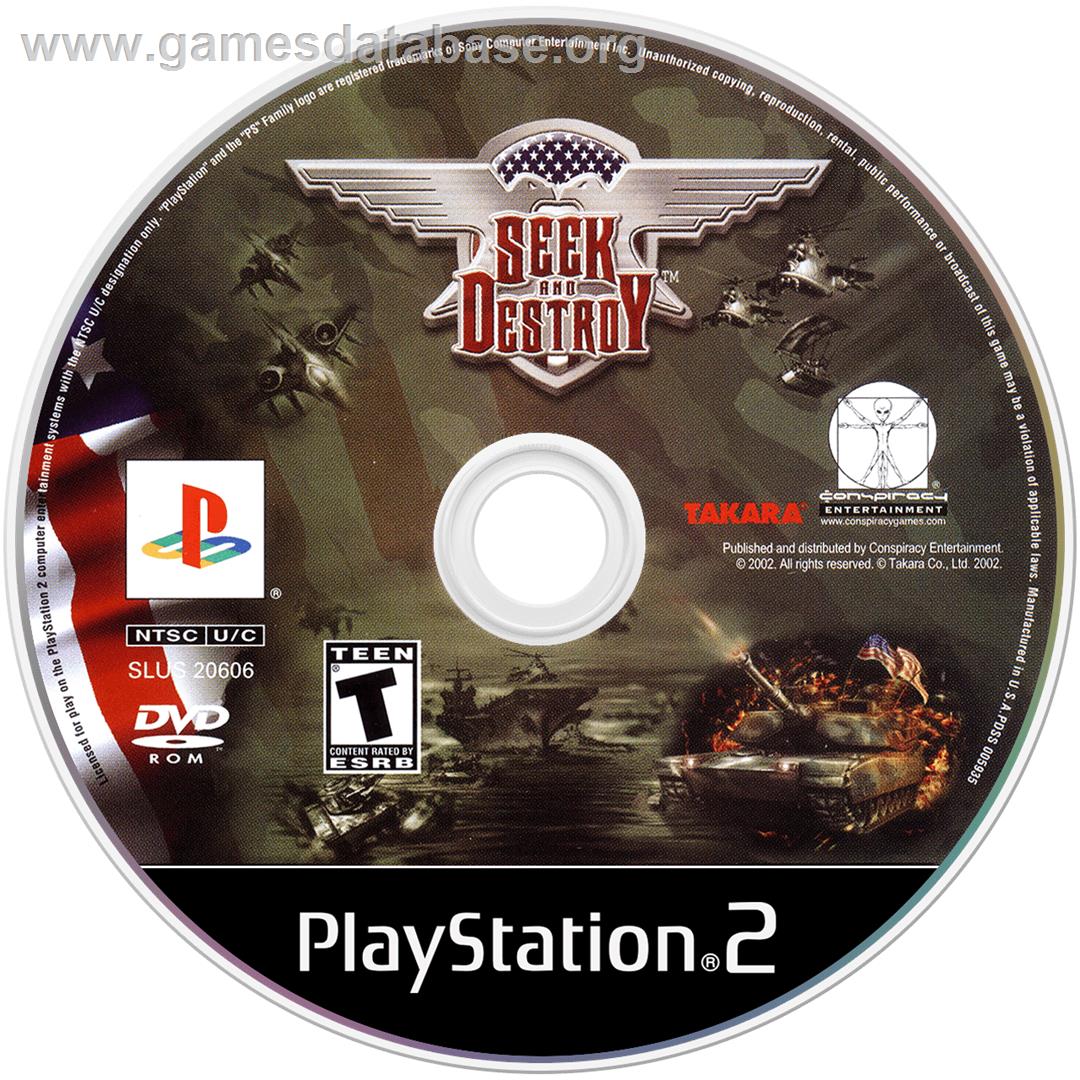Seek And Destroy - Sony Playstation 2 - Artwork - Cartridge