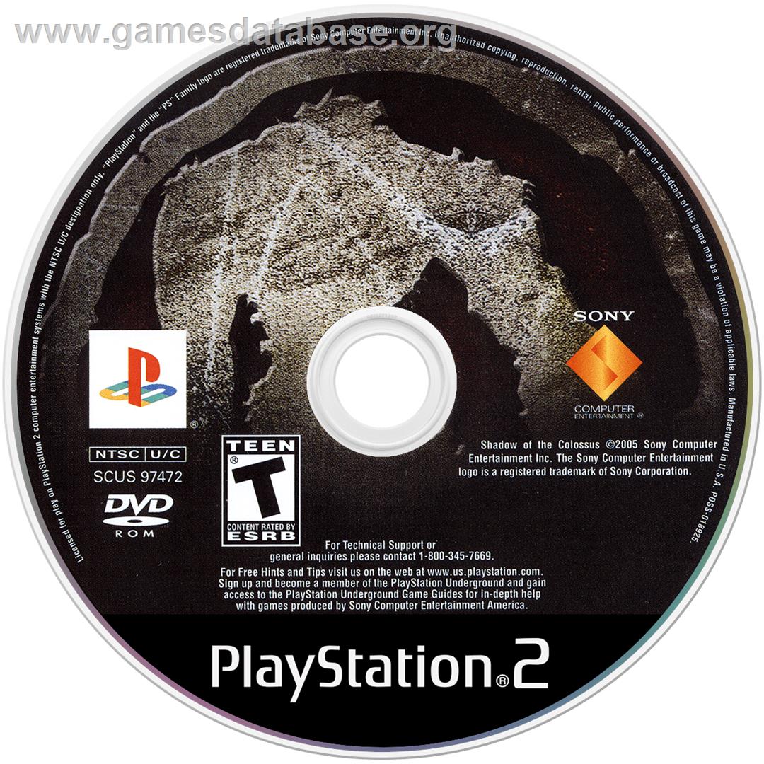 Shadow Of The Colossus - Sony Playstation 2 - Artwork - Cartridge